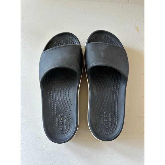 Crocs Women's Crocband Platform Slip On Round Toe Slide Sandals 6 - Picture 2 of 5
